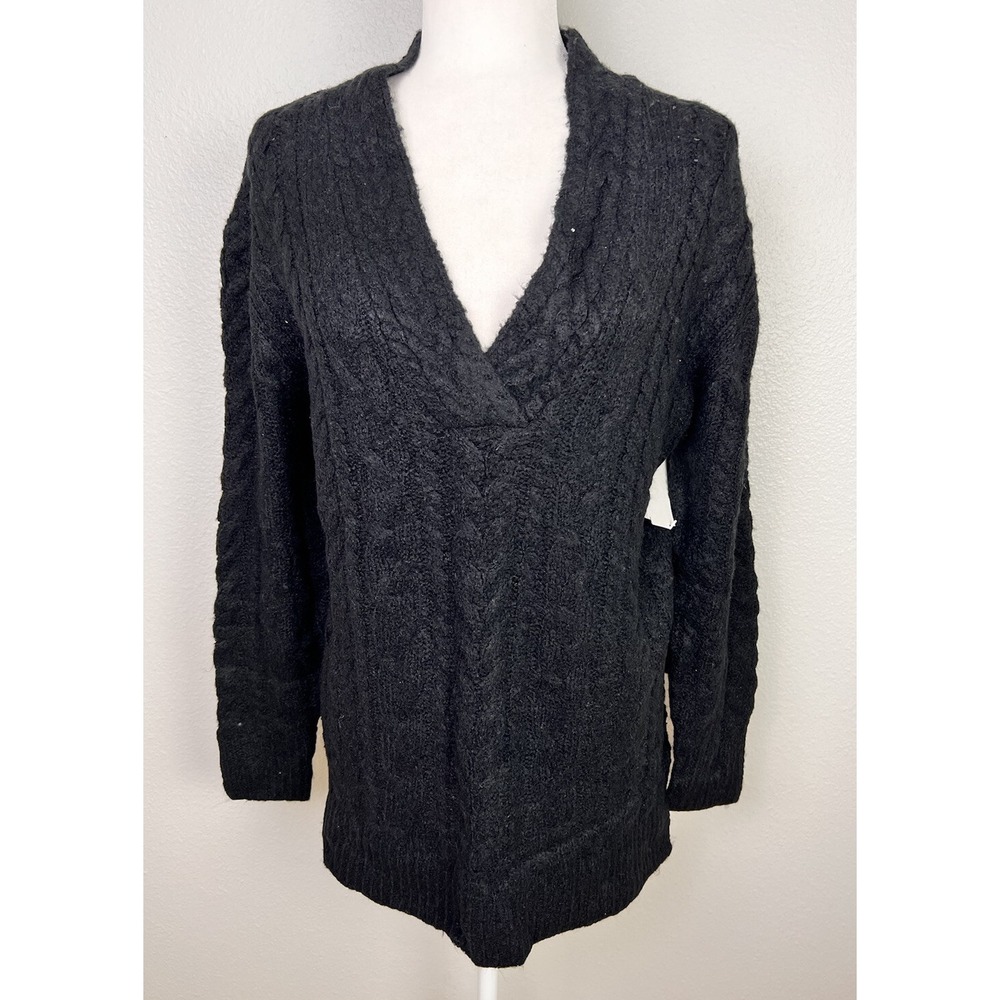 Cloth, Women's Long Sleeve V Neck Sweater,‎ Black, Size Small V Neck NWOT